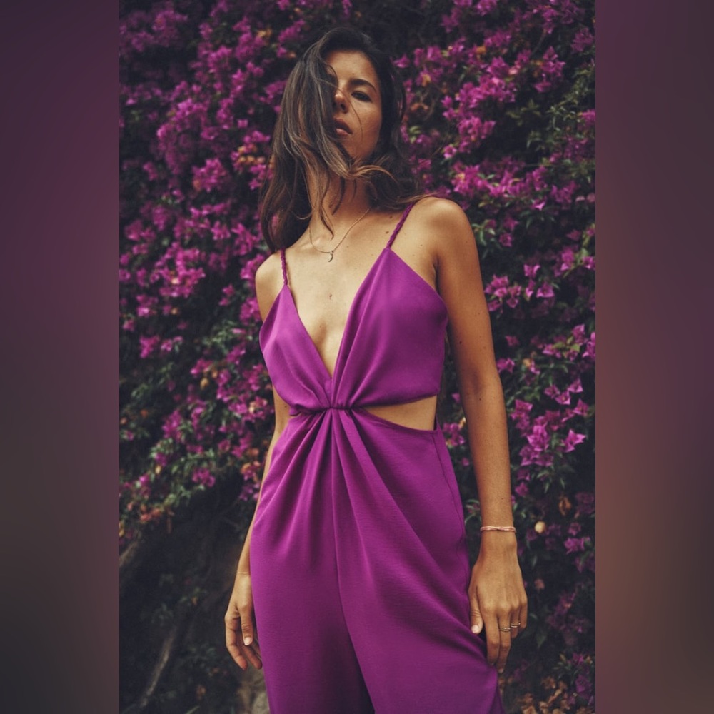 ZARA CUT OUT KNOTTED JUMPSUIT